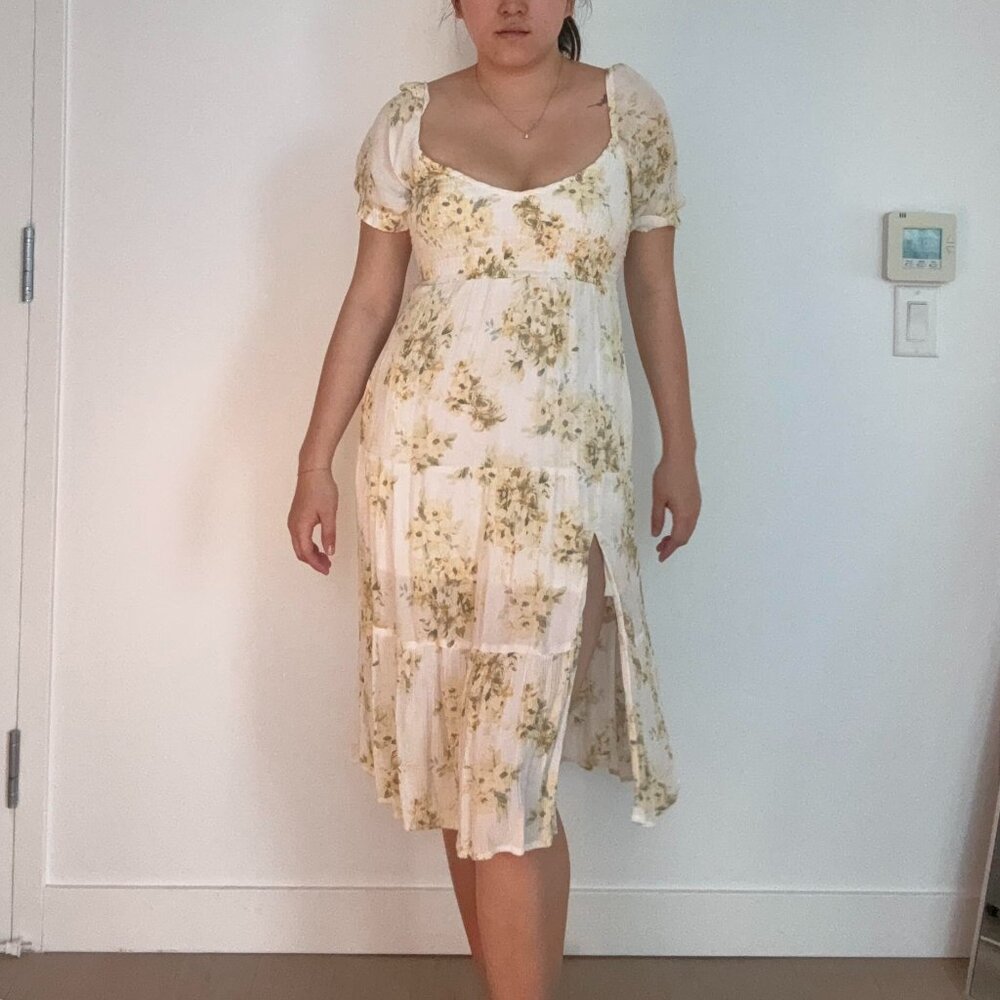 ABERCROMBIE & FITCH - Floral Midi Dress (Size S)